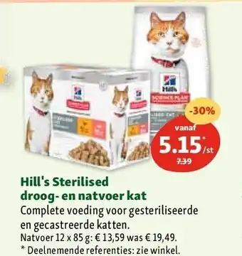 Maxi Zoo Hill's sterilised droog- en natvoer kat aanbieding