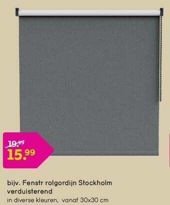 Leen Bakker Fenstr rolgordijn stockholm verduisterend aanbieding
