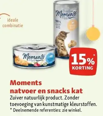 Maxi Zoo Moments natvoer en snacks kat aanbieding