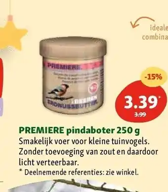 Maxi Zoo Premiere pindaboter 250 g aanbieding