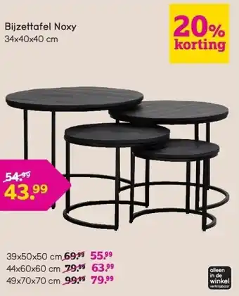 Leen Bakker Bijzettafel noxy aanbieding