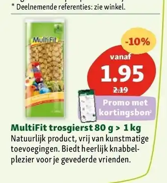 Maxi Zoo Multifit trosgierst 80 g > 1 kg aanbieding