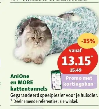 Maxi Zoo Anione en more kattentunnels aanbieding