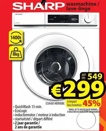 Sharp wasmachine / lave-linge
