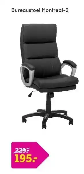 Leen Bakker Bureaustoel montreal-2 aanbieding