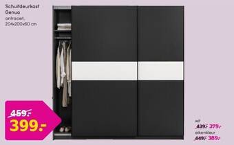 Leen Bakker Schuifdeurkast genua aanbieding