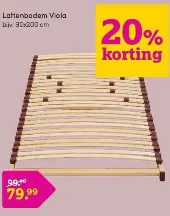 Leen Bakker Lattenbodem viola aanbieding