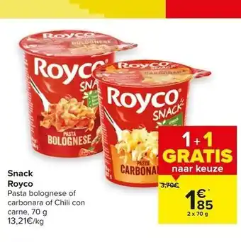 Carrefour Snack Royco aanbieding