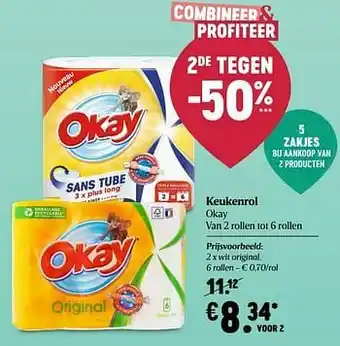 Delhaize Keukenrol okay wit original aanbieding