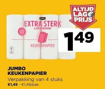 Jumbo Jumbo keukenpapier aanbieding
