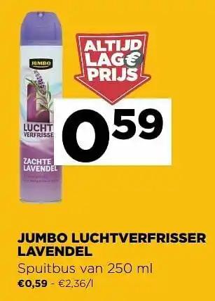 Jumbo luchtverfrisser lavendel