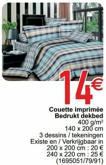 Cora Couette imprimée bedrukt dekbed aanbieding