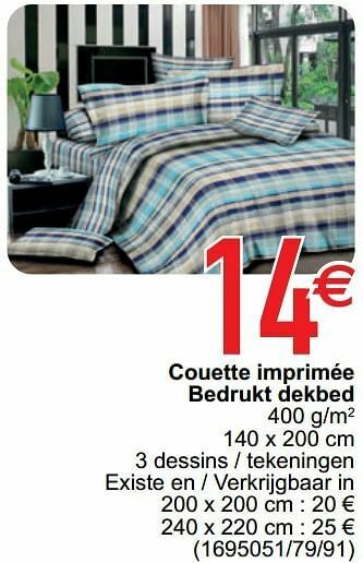 Cora Couette imprimée bedrukt dekbed aanbieding