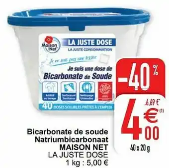 Bicarbonate de soude natriumbicarbonaat maison net la juste dose