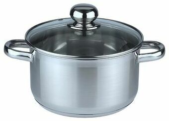 Makro Aro Kookpot met deksel Ø 20 cm zilver aanbieding