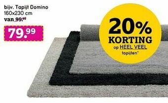 Leen Bakker Tapijt domino aanbieding
