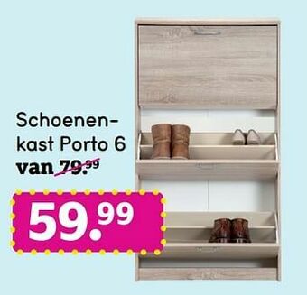 Leen Bakker Schoenenkast porto 6 aanbieding