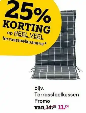 Leen Bakker Terrasstoelkussen promo aanbieding