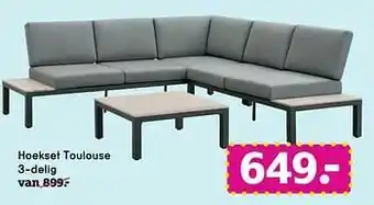 Leen Bakker Hoekset toulouse 3-delig aanbieding