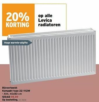 GAMMA Levica radiatoren kompakt type 22 1112w aanbieding
