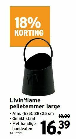 GAMMA Livin’flame pelletemmer large aanbieding