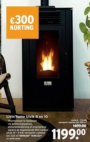 GAMMA Livin’flame ulvik 8 en 10 aanbieding