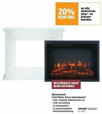 GAMMA Livin’flame avers inbouwhaard aanbieding