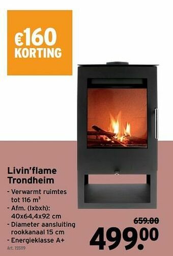 GAMMA Livin’flame trondheim aanbieding