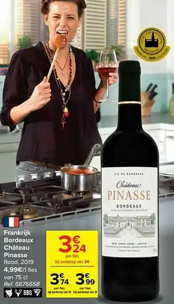 Carrefour Market Frankrijk bordeaux château pinasse rood aanbieding
