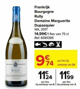 Frankrijk bourgogne rully domaine marguerite dupasquier wit, 2017