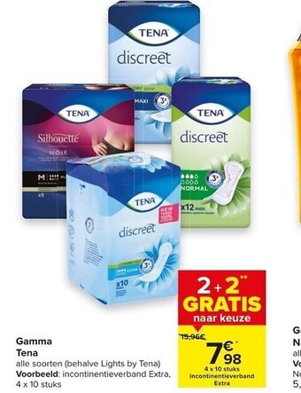 Carrefour Gamma Tena aanbieding