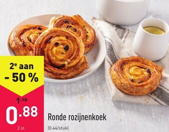 ALDI Ronde rozijnenkoek aanbieding