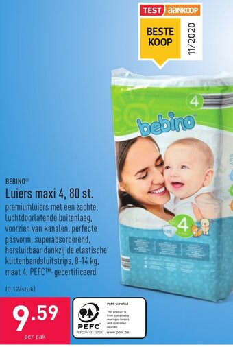 ALDI Luiers maxi 4 aanbieding