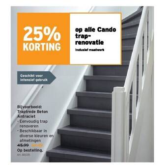 GAMMA Traptrede beton antraciet aanbieding