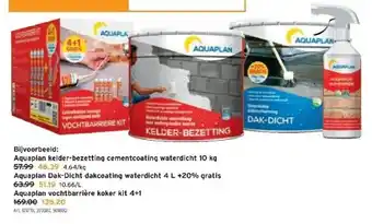 GAMMA Aquaplan kelder-bezetting cementcoating waterdicht 10 kg aanbieding