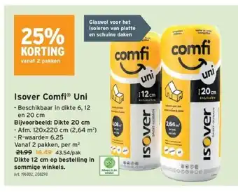 GAMMA Isover comfi uni aanbieding