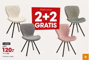 Kwantum Stoel lucca aanbieding