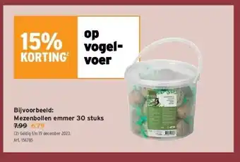 Mezenbollen emmer 30 stuks