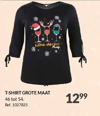 T-shirt grote maat