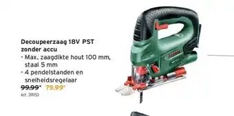 GAMMA Decoupeerzaag 18v pst zonder accu aanbieding