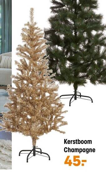 Kwantum Kerstboom champagne aanbieding