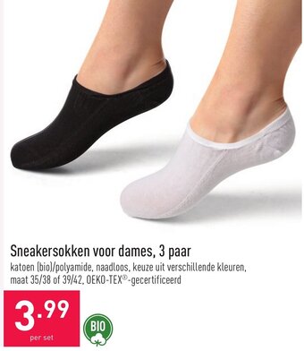 ALDI Sneakersokken voor dames aanbieding