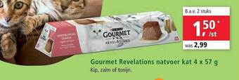 Maxi Zoo Gourmet Revelations Natvoer Kat 4 X 57 G aanbieding