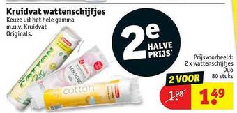 Kruidvat Kruidvat Wattenschijfjes aanbieding