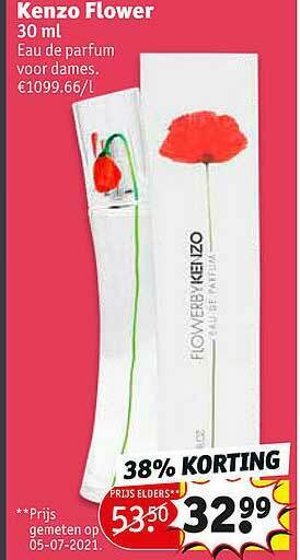 Kruidvat Kenzo Flower Eau De Parfum Voor Dames aanbieding