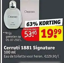 Cerruti 1881 Signature Eau De Toilette Voor Heren