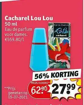 Kruidvat Cacharel Lou Lou Eau De Parfum aanbieding
