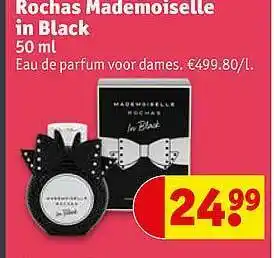 Kruidvat Rochas Mademoiselle In Black aanbieding