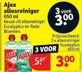 Kruidvat Ajax Allesreiniger aanbieding