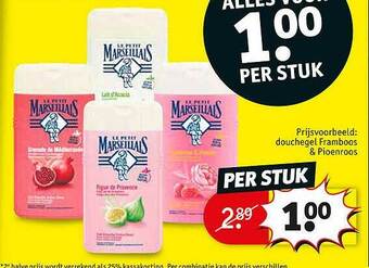 Kruidvat Douchegel Framboos & Pioenroos aanbieding